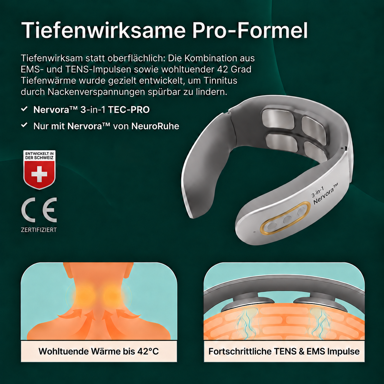 Nervora™ Pro 3-in-1-Lösung gegen Tinnitus