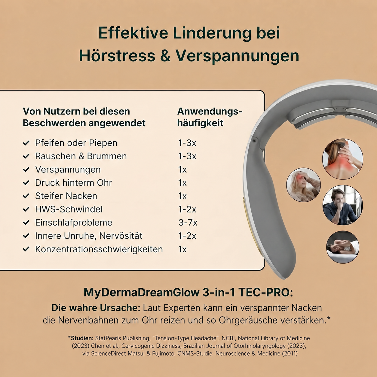 '-NeuroRelix®Pro 3-in-1-Lösung gegen Tinnitus-