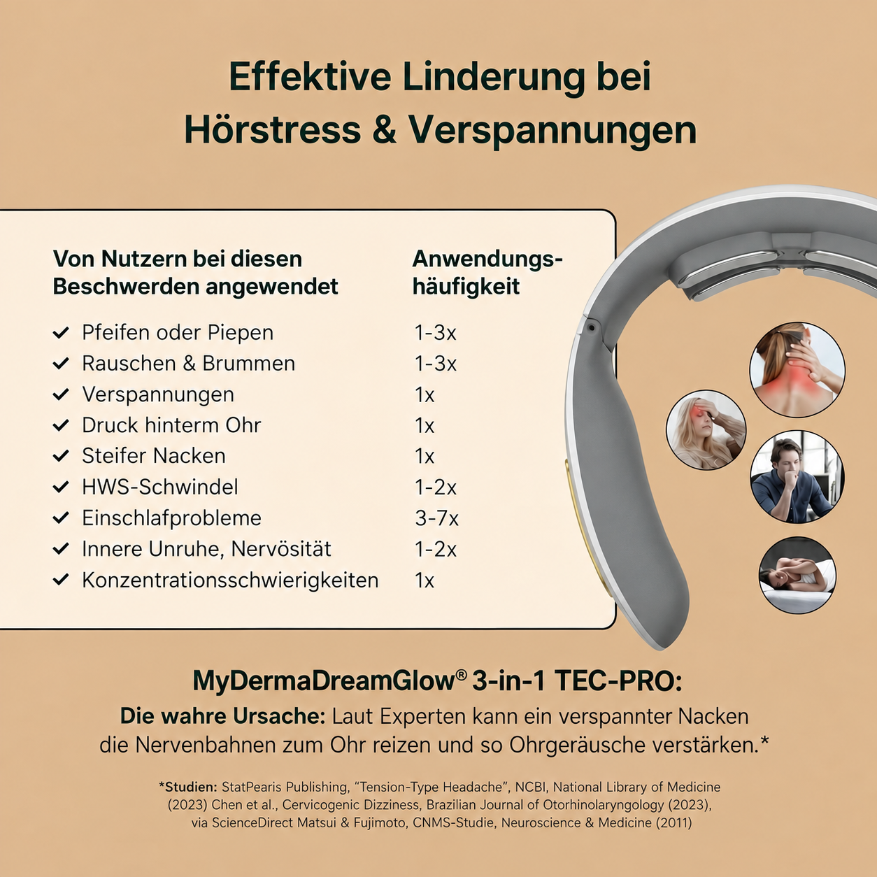 NeuroRelix®Pro 3-in-1-Lösung gegen Tinnitus
