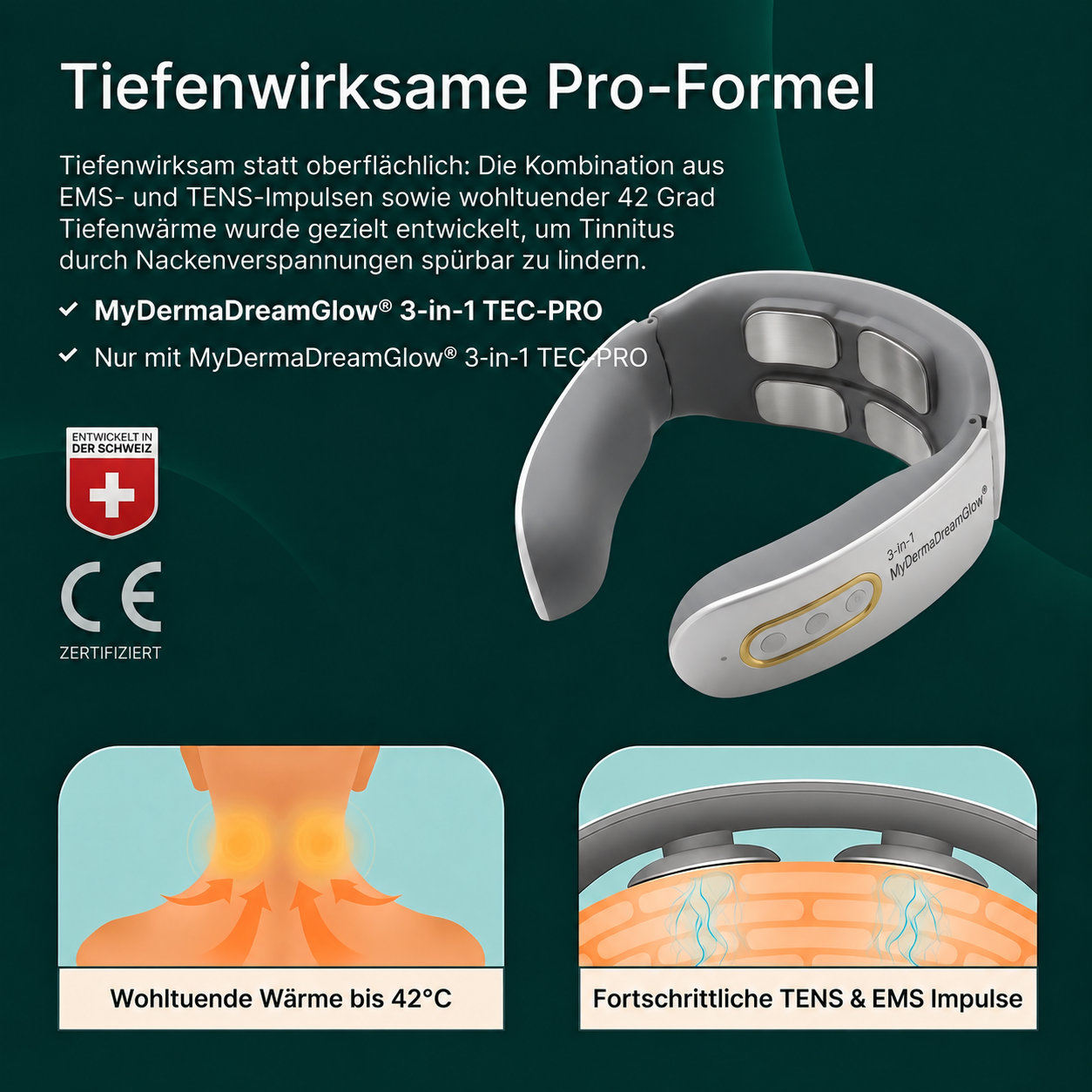 *NeuroRelix®Pro 3-in-1-Lösung gegen Tinnitus