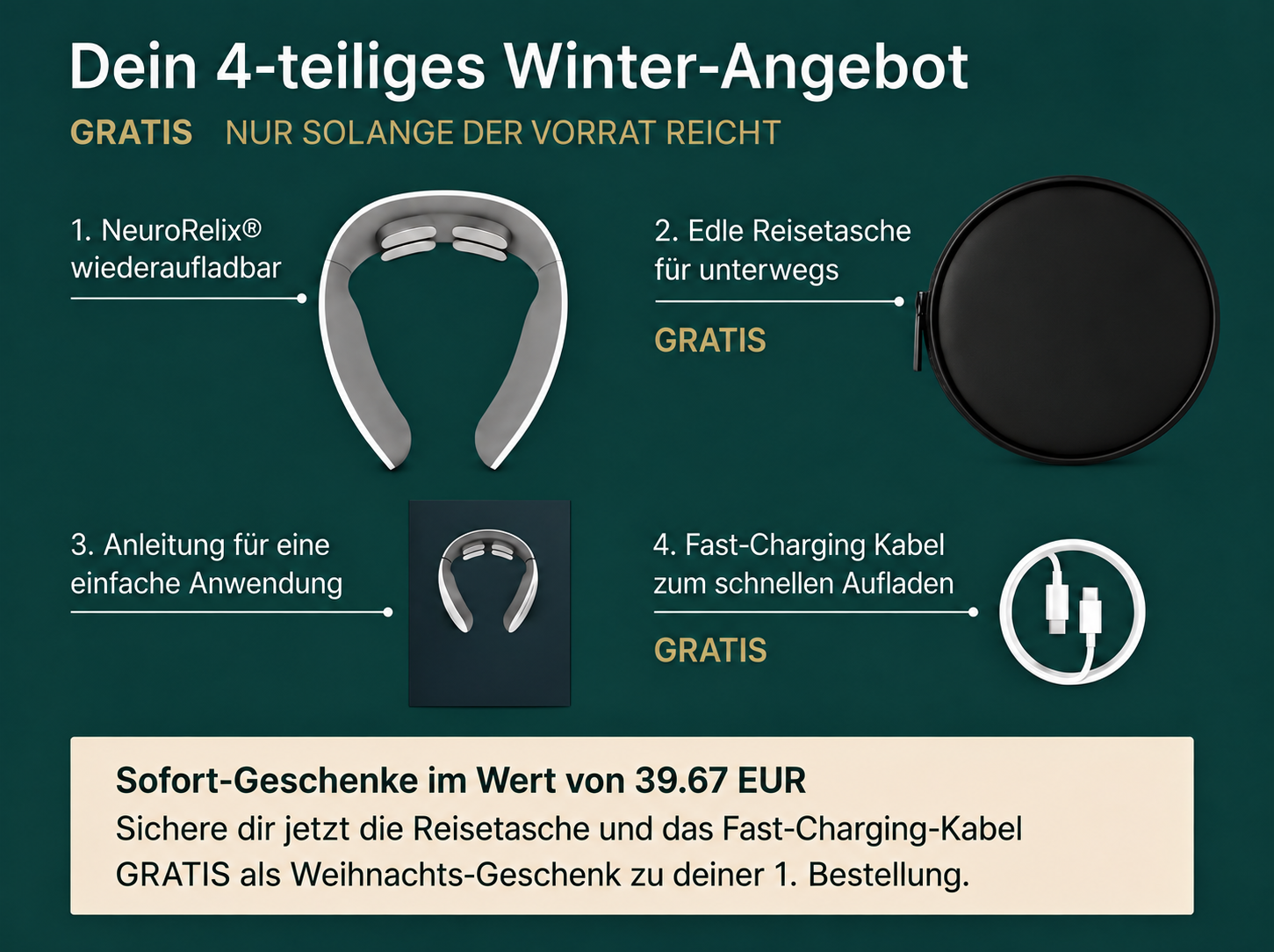NeuroRelix®Pro 3-in-1-Lösung gegen Tinnitus