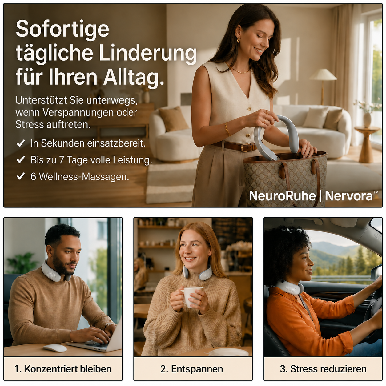 --Nervora™ Pro 3-in-1-Lösung gegen Tinnitus