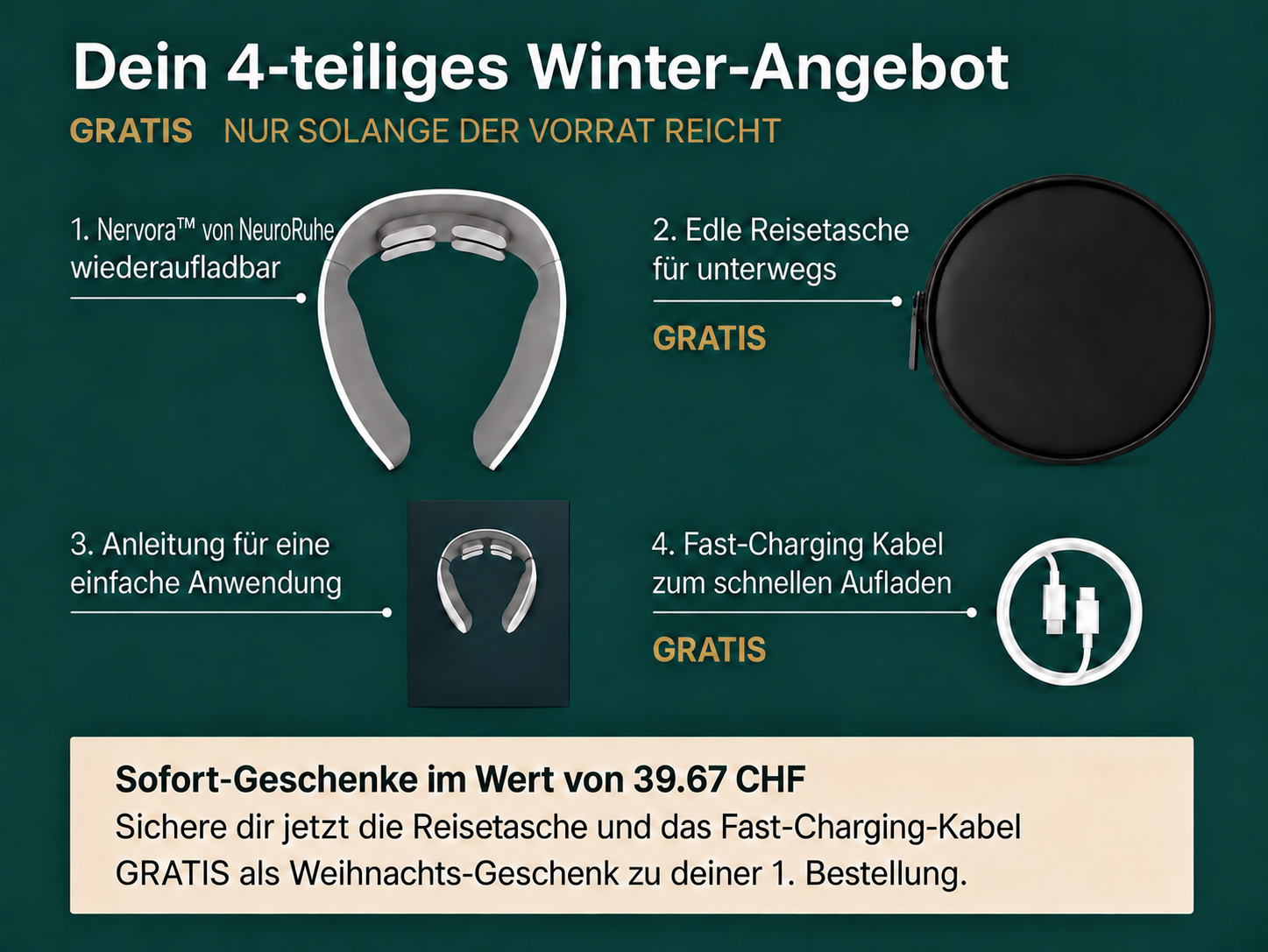 --Nervora™ Pro 3-in-1-Lösung gegen Tinnitus