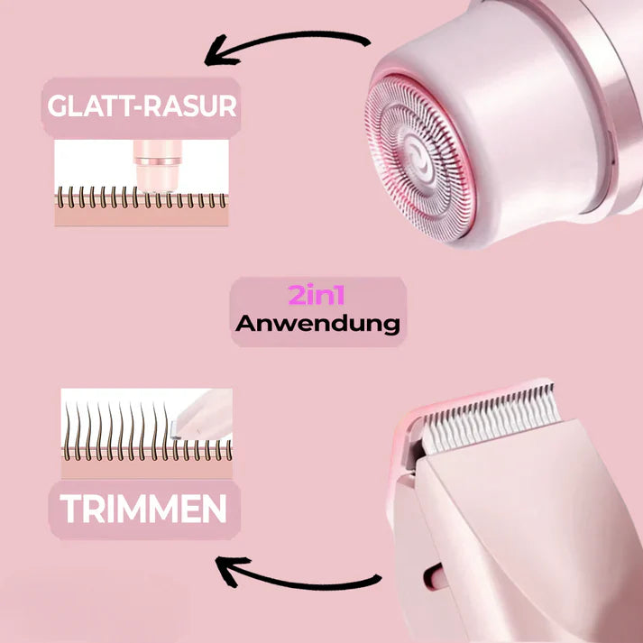 Kraftgang™ 2-in-1 Damen Körperrasierer